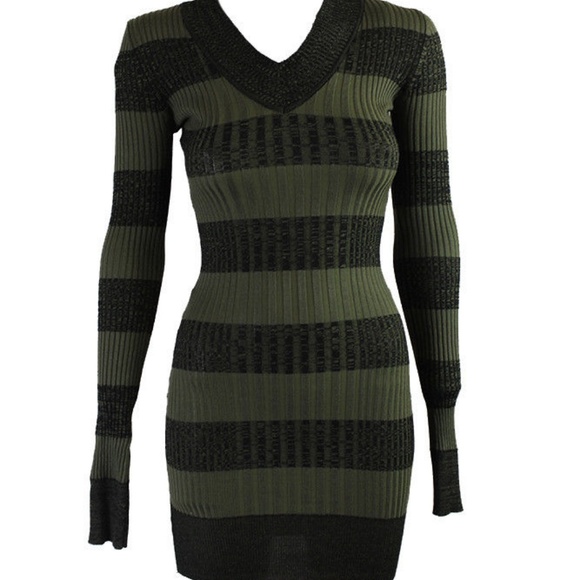 planet gold sweater dress
